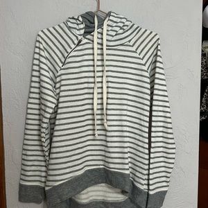 Maurices Women Stripped Double Hoodie